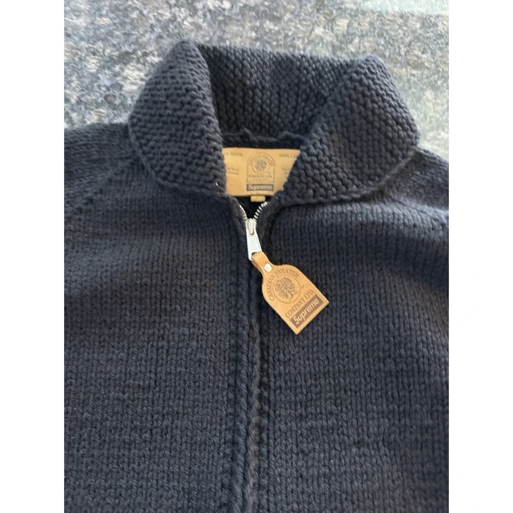 Supreme Child of Hell Cowichan‎ Sweater Black, Red FW24 Mens L. New Coat